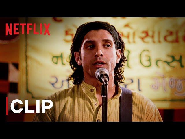 Farhan Akhtar Singing At Navratri Utsav | Rock On!! Funny Scene | Netflix India