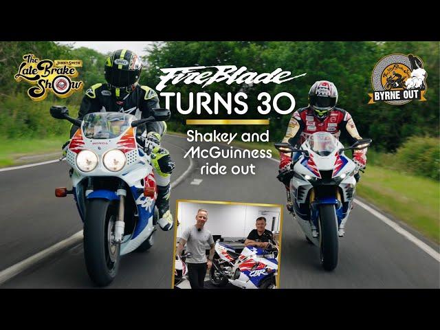 Honda Fireblade ride out with Shakey Byrne and John McGuinness