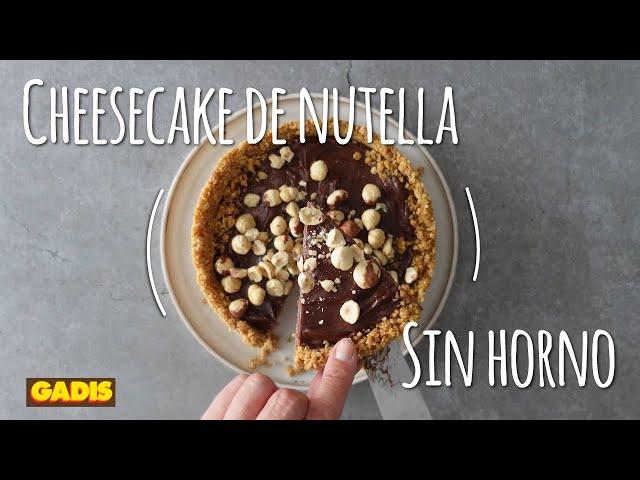 Prepara una riquísima cheesecake de Nutella sin horno