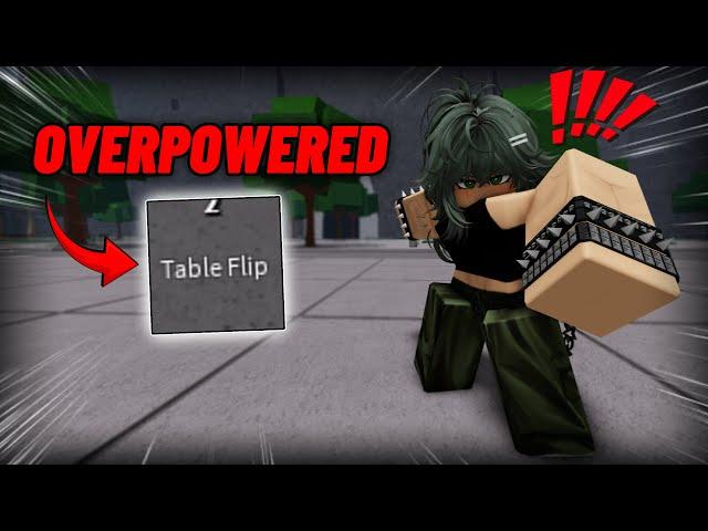 This Is The EASIEST TRUE TABLEFLIP TECH #thestrongestbattlegrounds #tsb #tsbg