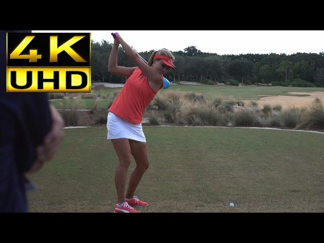 LEXI THOMPSON 4K UHD - DTL DRIVER GOLF SWING CME GROUP TOUR CHAMPIONSHIP SLOW MOTION