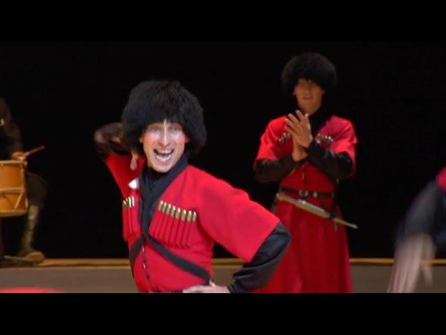 Chechen dance ensemble Vainakh.  «Dance of riders» Dikalu Muzakaev.
