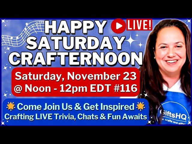 Happy Saturday CrafterNoon ️Join Nancy LIVE:​​ Chat About Crafting, Sewing, Crocheting  & More #116