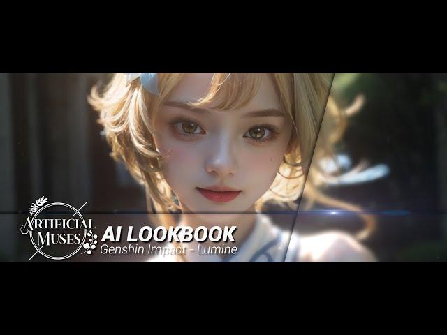 AI lookbook girl | Genshin Impact - Lumine