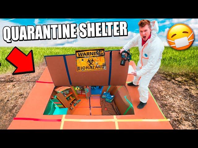 24 Hour Quarantine Box Fort Shelter Challenge!