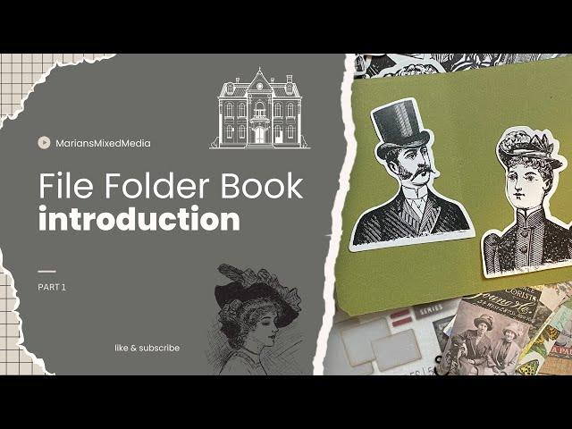 How to Create a Vintage File Folder Journal | part 1 | using Tim Holtz