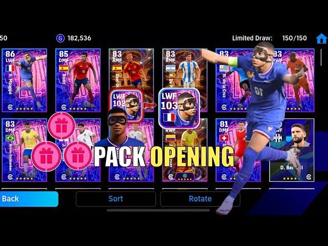Free Pack Opening K. Mbappe X9 Showtime Continental Tournaments eFootball 2024 Mobile