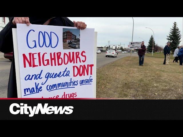 Residents In S.E. Edmonton in protest; Supportive Housing affects their safety