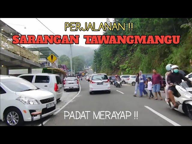 Jalur ini mempunyai pemandangan super indah, perjalanan Sarangan Tawangmangu, sore hari rame banget