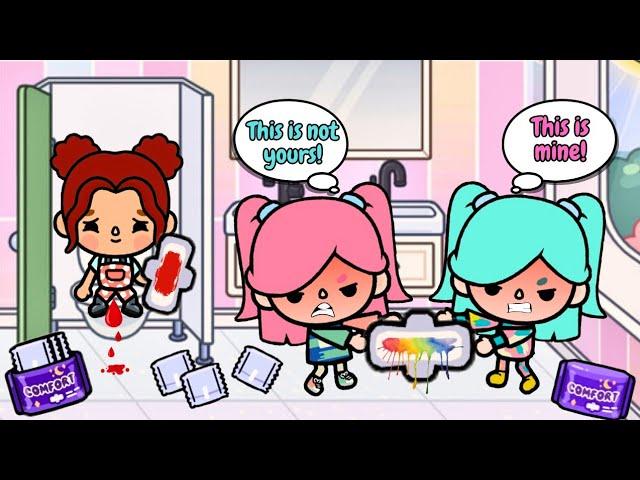 PART 2 I'm The Only Girl With Rainbow Period | Toca Boca | Toca life world