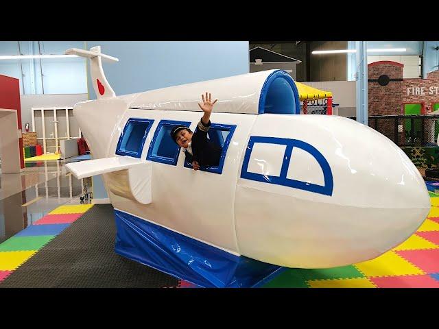 Troy and Izaak Pretend Play Jobs & Profession at Indoor Playground for kids TBTFUNTV