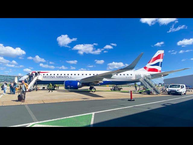 CLUB EUROPE | British Airways CityFlyer E190 Review | Frankfurt To London City