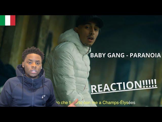 UK  REACTION TO  ITALIAN | Baby Gang - Paranoia (Official Video)