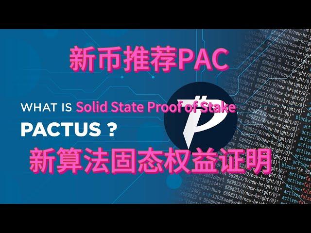 新币PAC挖矿教程  PACTUS 新算法 固态权益证明 挂机挖矿  电脑挂机赚钱  最近价格翻好几倍