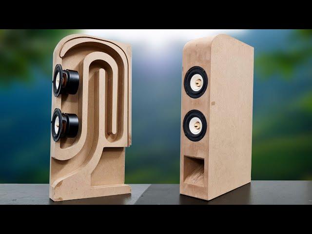 Building a subwoofer bluetooth speaker from MDF - Powerful Bass