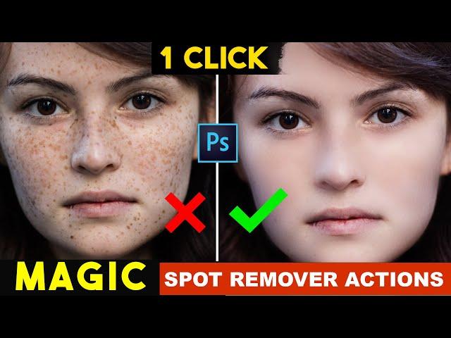 Best Automatic Magic Retouch Skin Spot Remover Free Photoshop Action