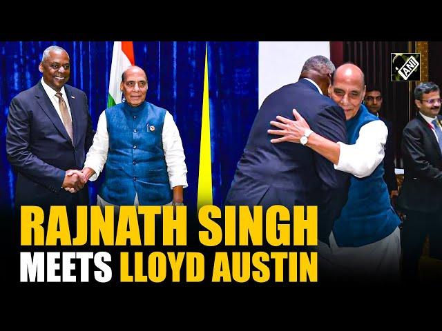 Rajnath Singh meets US Defence Secretary Lloyd Austin in Laos