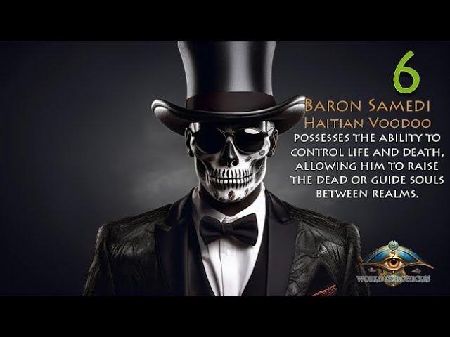 Baron Samedi, powerful loa in the mystical tradition of Haitian Voodoo.