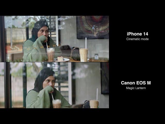 iPhone 14 vs Canon EOS M RAW Magic Lantern