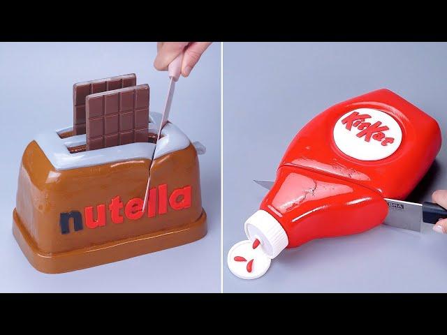 Satisfying NUTELLA & KITKAT Fondant Cake Ideas | Cake Decorating Tutorials | So Yummy