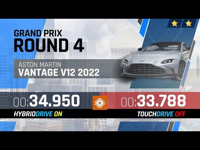 Aston Martin Vantage V12 2022 - GRAND PRIX Round 4 - 2⭐ Touchdrive & Manual OC Reference Laps