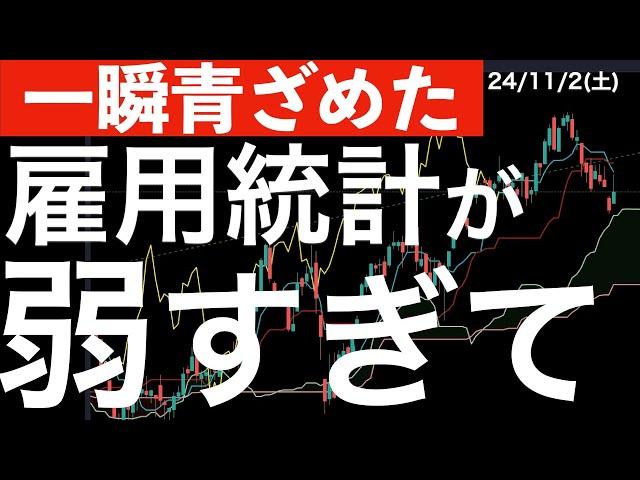 【一瞬青ざめた】雇用統計が予想を大幅に下回った結果・・・レーザーテック大幅安時の需給分析も