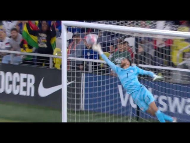 Matt Turner diving save | USMNT vs. Ghana - October 17, 2023