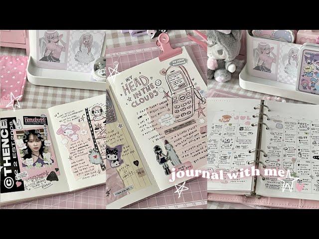 journal with me for a week  doodles and scrapbook (real time, no music)