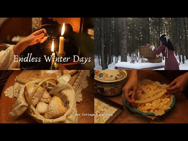 Endless Winter Days | ️Cottagecore Cozy Kitchen