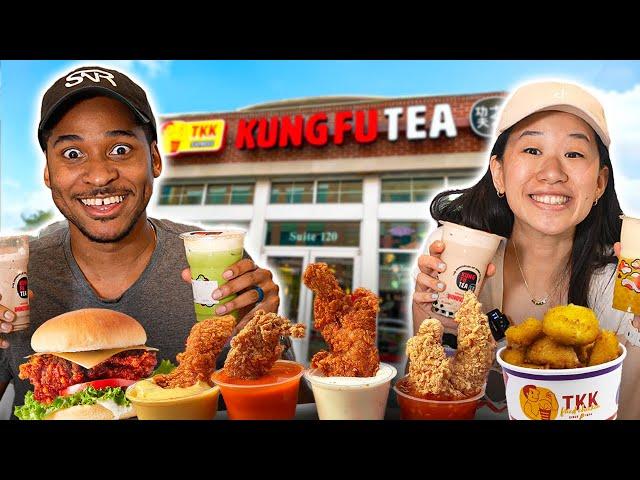 Trying KUNG FU TEA's Food Menu For The First Time