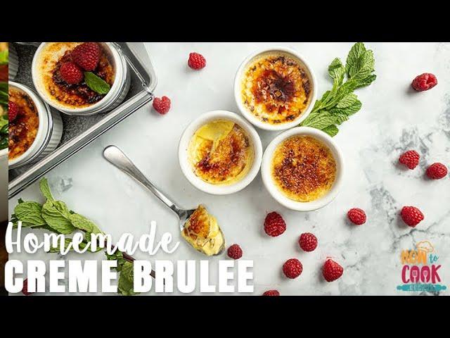 Classic Creme Brulee Recipe with REAL Vanilla Bean! (Step-by-Step) | HowToCook.Recipes