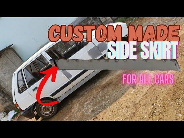 How to make side skirt | Side skirt for maruthi 800 | how to modify 800  #maruthisuzuki #modified