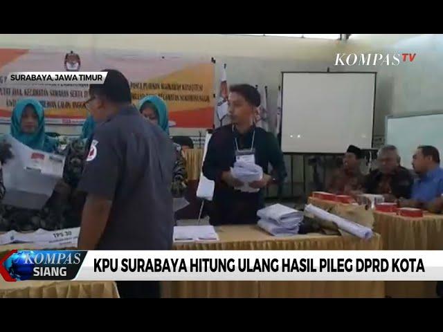 KPU Surabaya Gelar Hitung Ulang Pileg