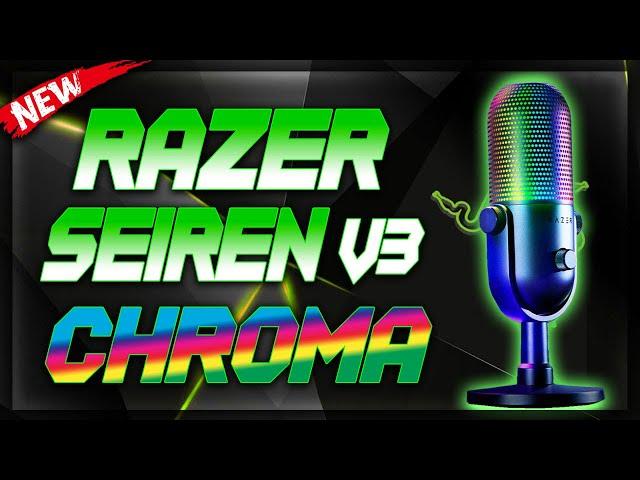 NEW RAZER SEIREN V3 CHROMA!! RGB Microphone Unboxing & Review!! #SeirenV3