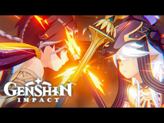 FINAL BATTLE!! SETHOS VS CYNO Cinematic Cutscene Genshin Impact