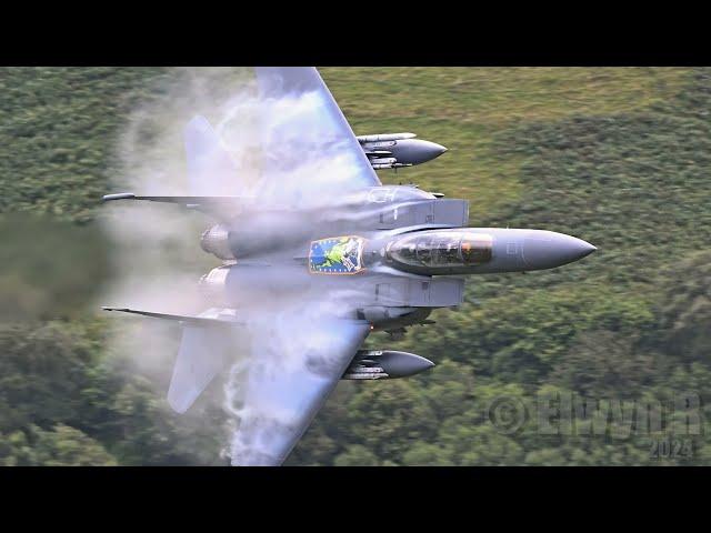 SPECTACULAR! F-15E Strike Eagle Low Level in the MACH LOOP