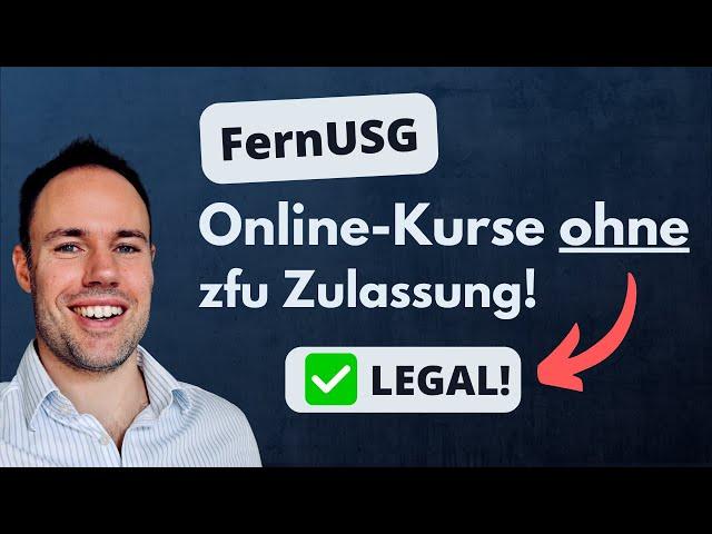 So vermeidest du das FernUSG mit deinem Online-Kurs