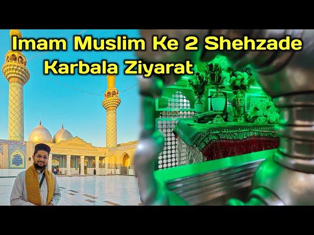 Karbala Me Imam Muslim ke 2 Shehzadon Ka Darbar Ziyarat Karye | Jo Bachpan Me Shaheed Hogaye