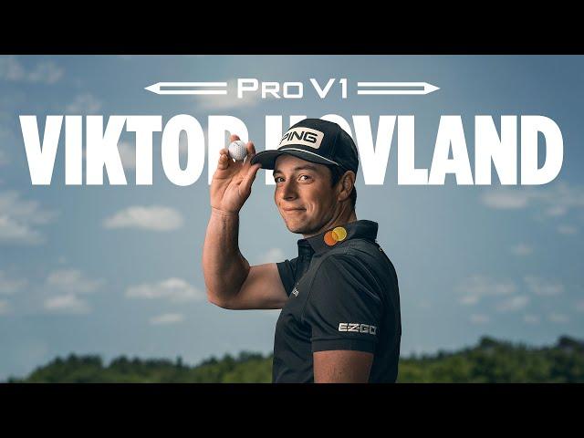 Viktor Hovland Tests the New Titleist Pro V1 and Pro V1x