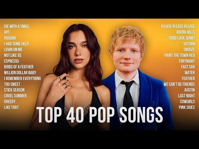 Top 40 Pop Songs 2025   Bruno Mars,, Dua Lipa, Adele, Lady Gaga, The Weeknd