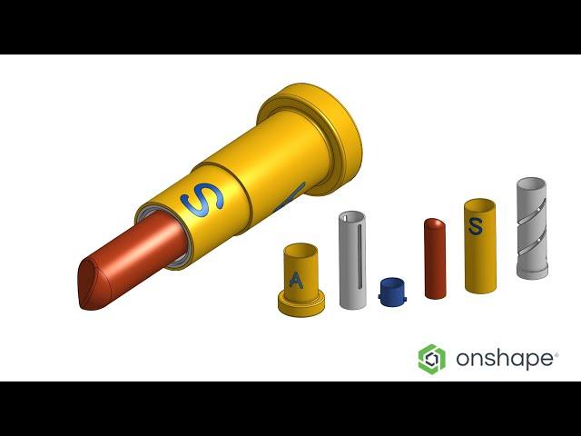 Onshape Lipstick Tutorial: 3D Modeling, Assembly, and Animation