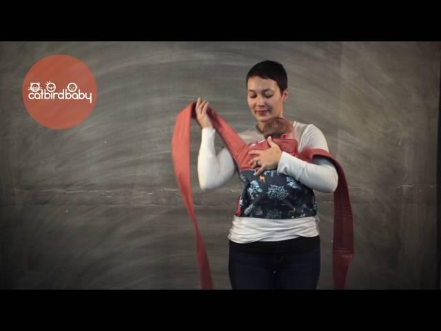 Newborn Legs In Carry - Catbird Baby Mei Tai