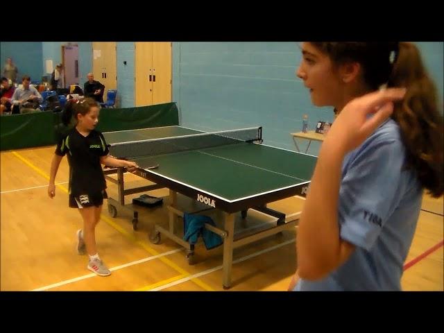 8 YEARS OLD GIRL PLAY TABLE TENNIS