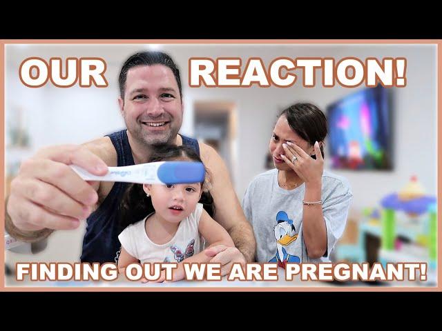 FINDING OUT WE ARE PREGNANT AGAIN! 3RD BABY REACTION! ️ | rhazevlogs