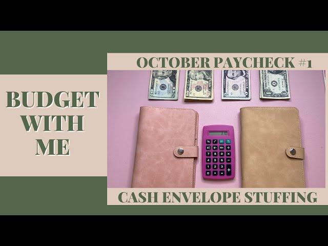 October Paycheck #1 Cash Envelope & Sinking Funds Stuffing (Beginner Friendly) | SimplyKay