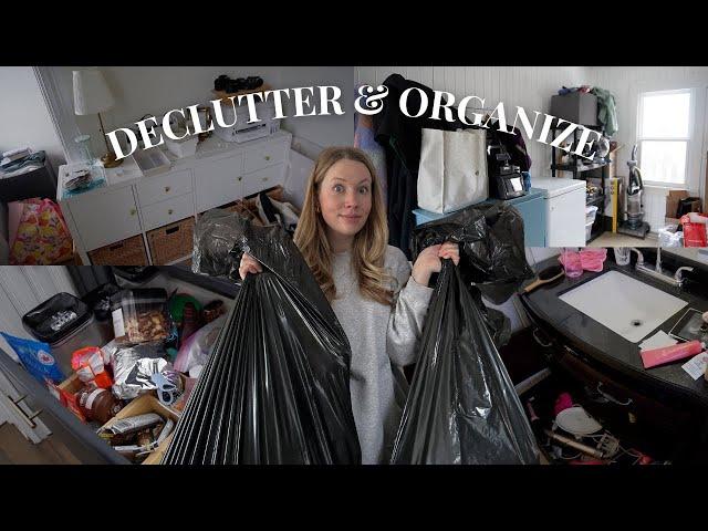 decluttering & organizing my entire house  (because it's a hot mess)