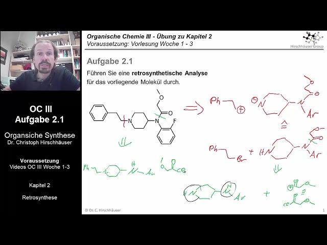 OC III - Übung 2.1: Restrosynthese (I), der Schnitt neben Heteroatomen