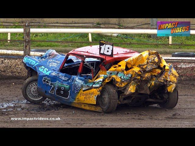 Mildenhall BWS Round 6 Unlimited Banger Racing 2024 Camera 1 highlights