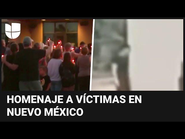 Rinden homenaje a las víctimas de un tiroteo en Nuevo México que dejó tres personas muertas