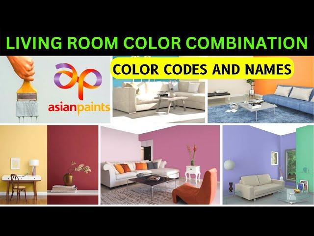 Color Combination For Livingroom With Color Codes and names From Asian Paints